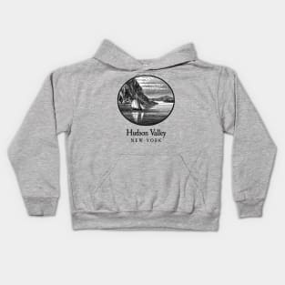 Hudson River Valley Storm King B&W Version Kids Hoodie